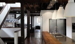 Modern Industrial Interior Design In Beautiful Open Apartment ...