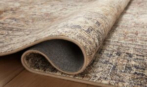 Amber Lewis x Loloi Gwyneth 4' x 6' Ivory and Taupe Area Rug